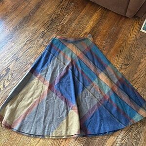 Bobbie Brooks Multicolor Plaid A-Line Skirt